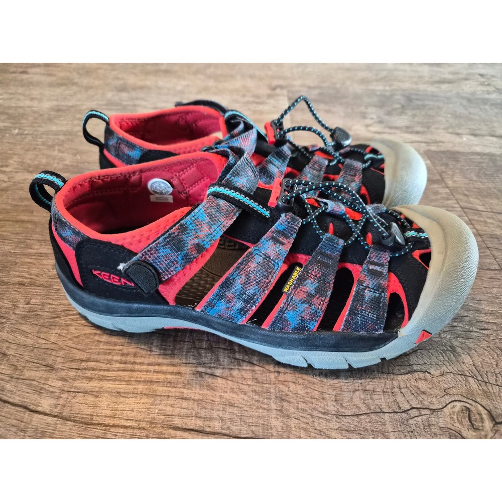 Keen Newport H2 Kids Size 6 Red Blue Tie Dye Waterproof Hiking Sandals 1025074